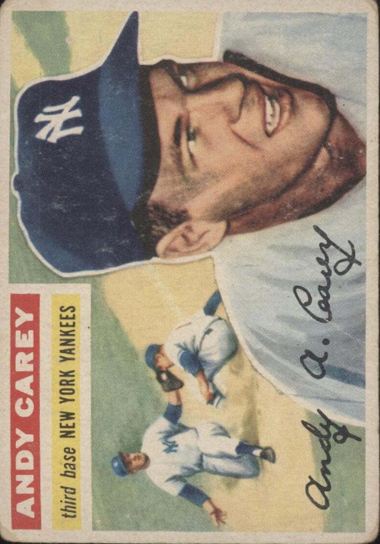 1956 Topps Baseball Andy Carey #12 PSA 6.5
