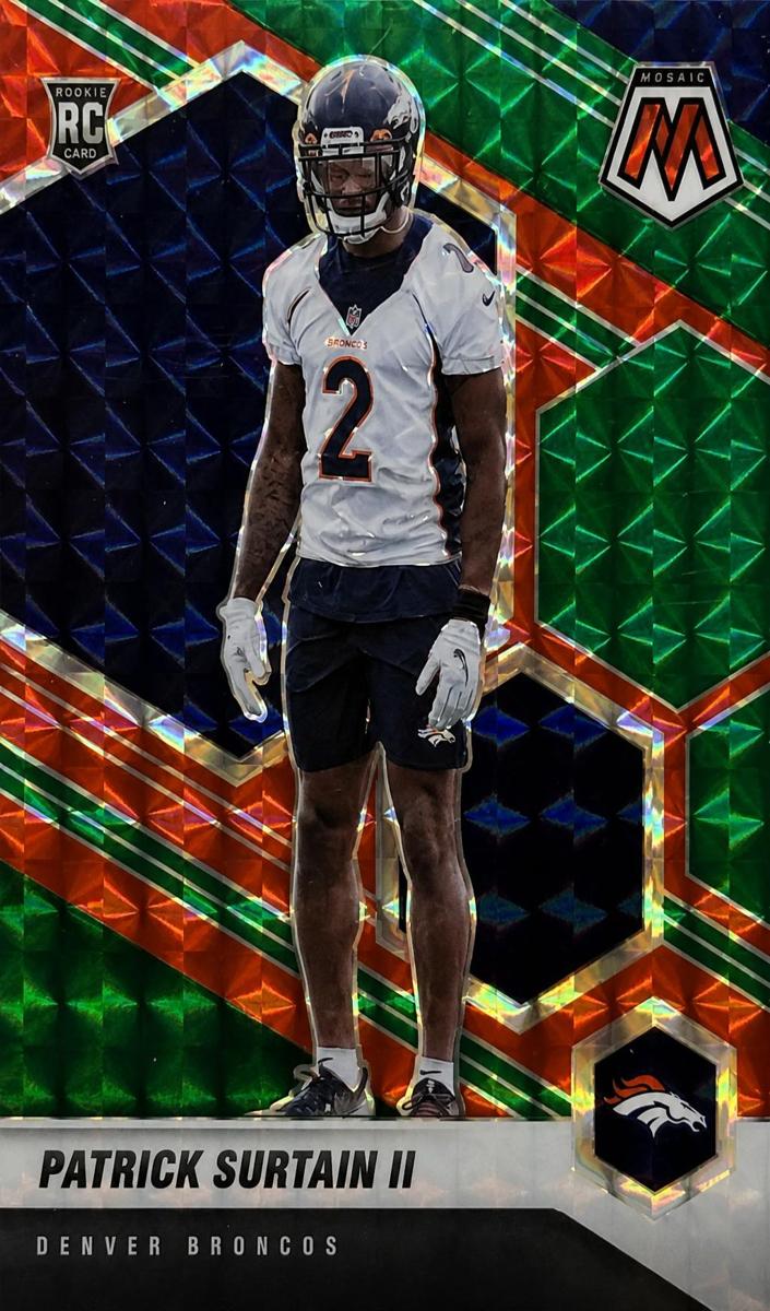 2021 Panini Mosaic Football Choice Red and Green Patrick Surtain II #344