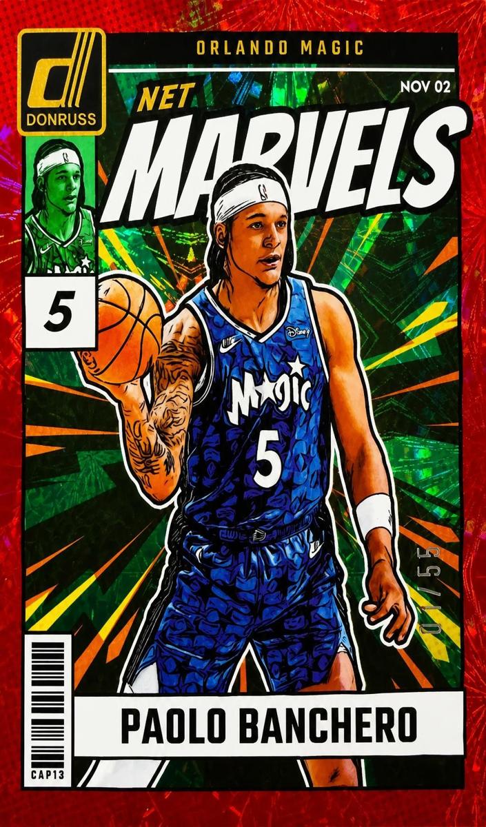 2024 Panini Donruss Basketball International Red Fireworks Paolo Banchero #4