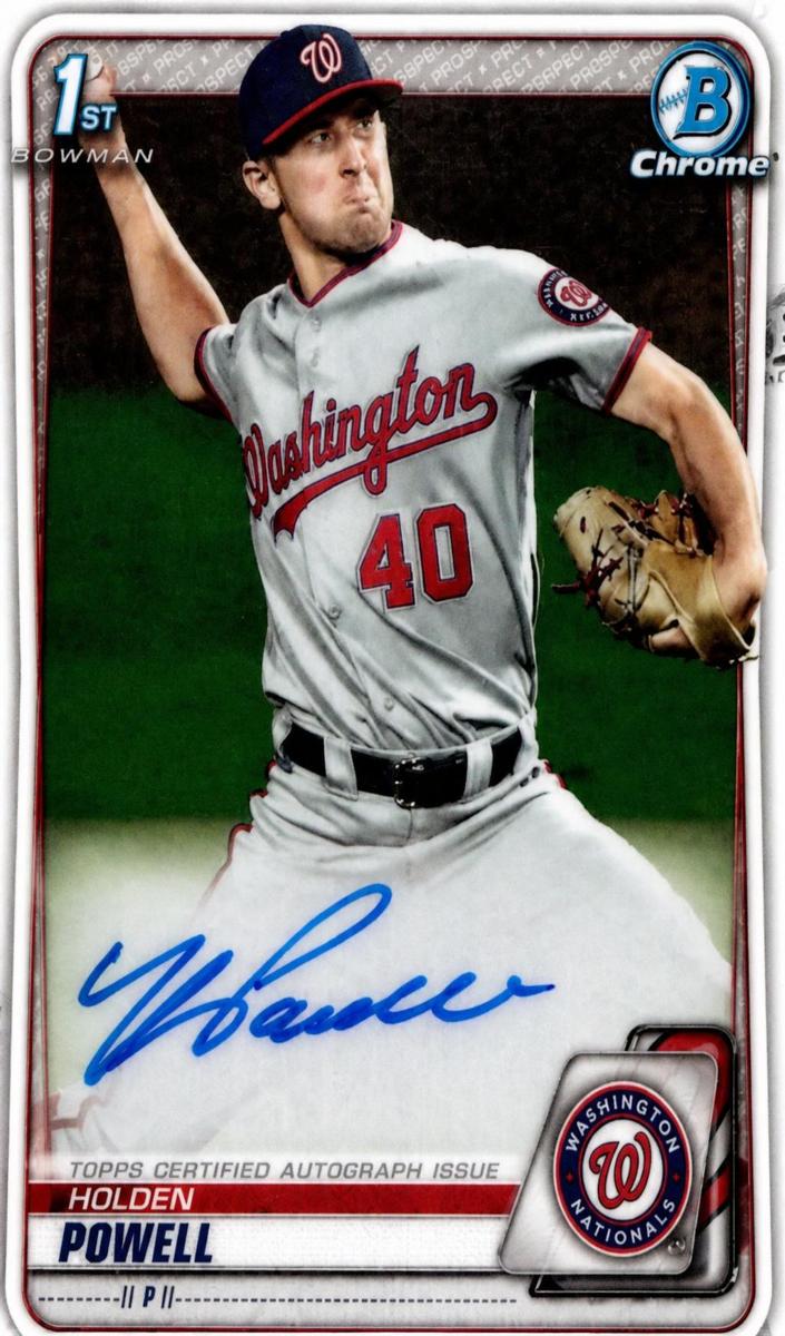 2020 Bowman Draft Chrome Baseball Holden Powell #CDA-HP