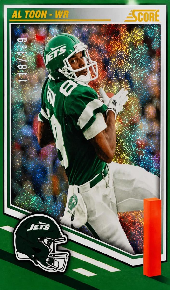 2025 Panini Score Football Dots Blue Al Toon #62
