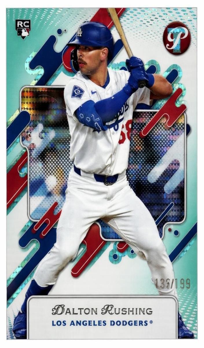 2025 Topps Pristine Baseball Encased Aqua Refractor Dalton Rushing #93