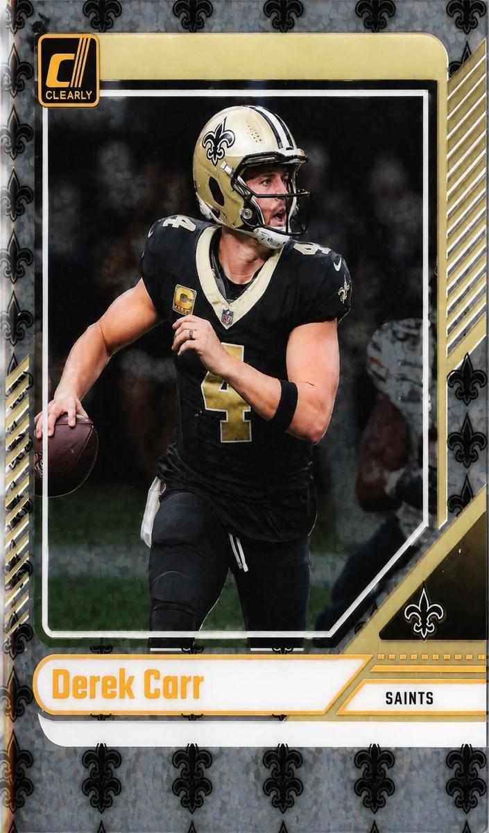 2024 Panini Clearly Donruss Football Team Logos Derek Carr #37