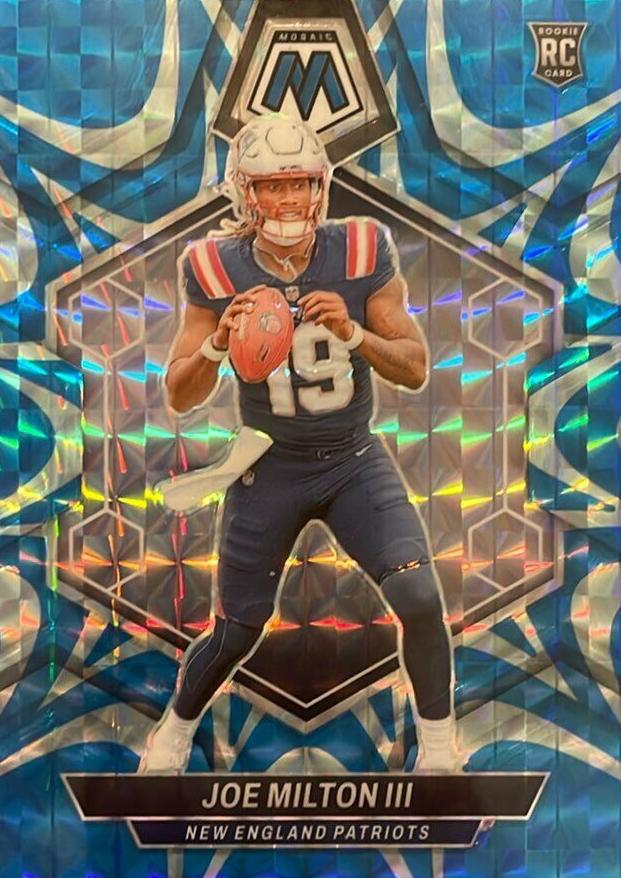 2024 Panini Mosaic Football Reactive Blue Joe Milton III #397