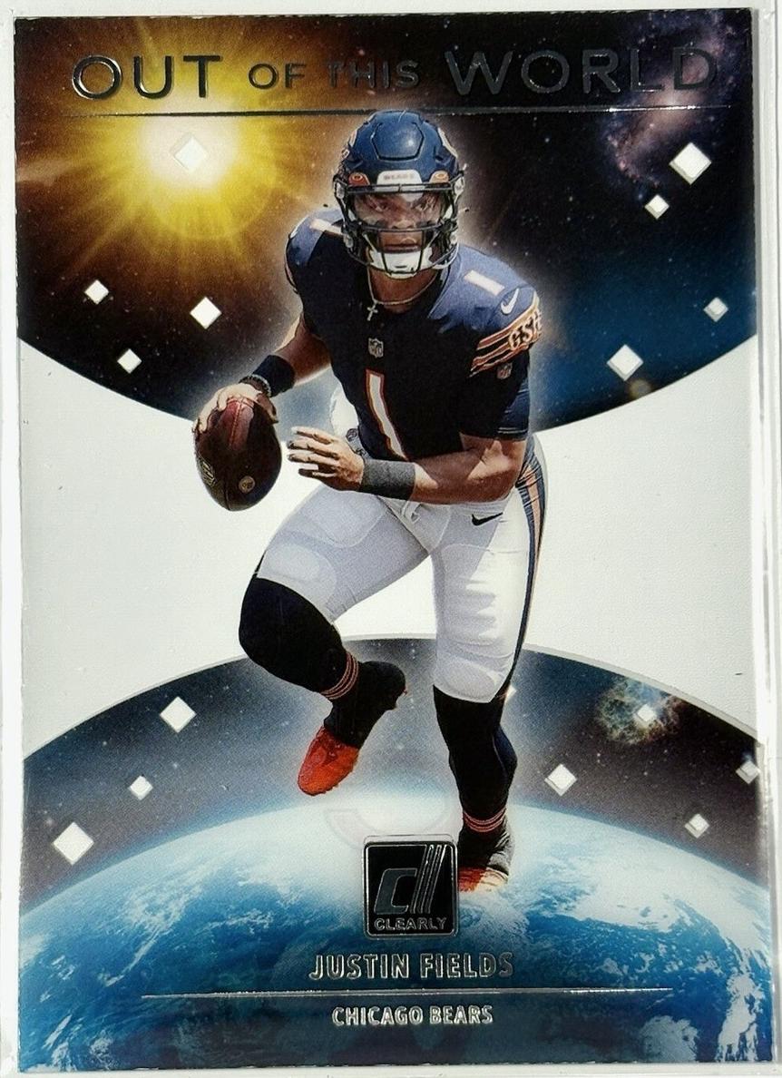 2021 Panini Clearly Donruss Football Justin Fields #OW-JR PSA 9