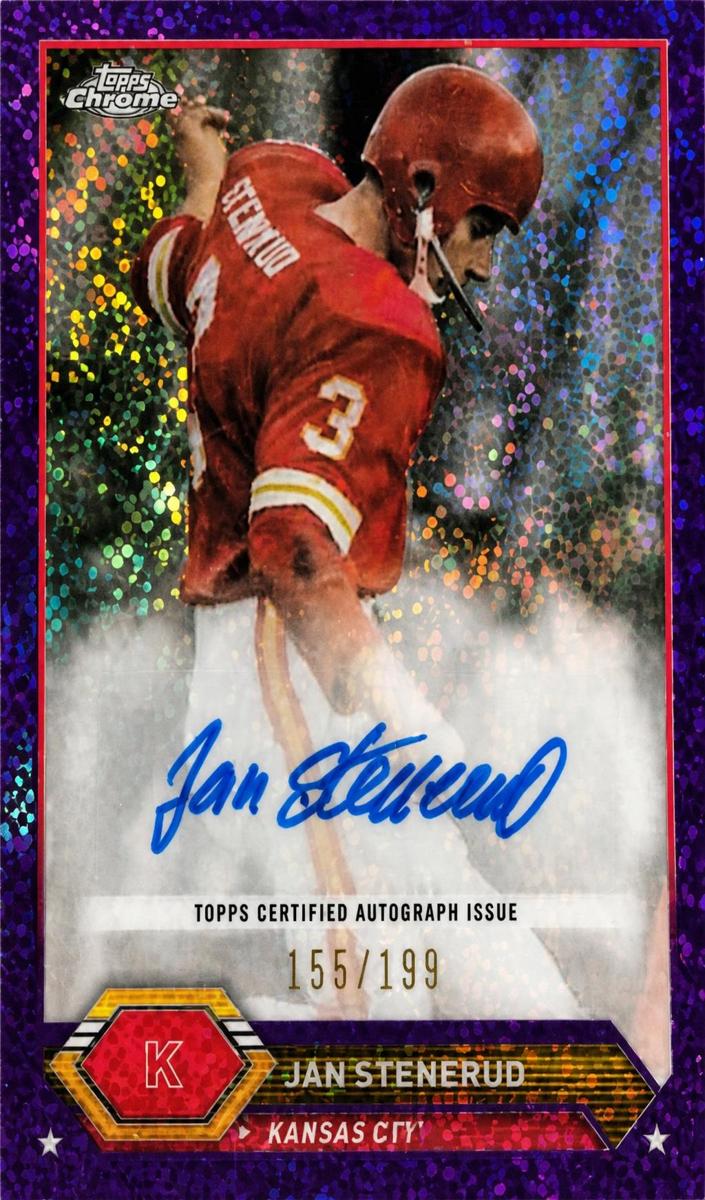 2023 Topps Composite Football Purple Speckle Refractor Jan Stenerud #TCA-JS