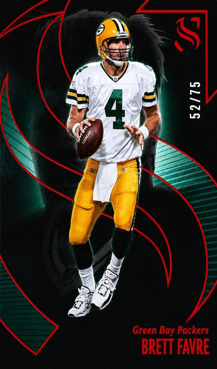 2025 Panini Silhouette Football Red Brett Favre #77