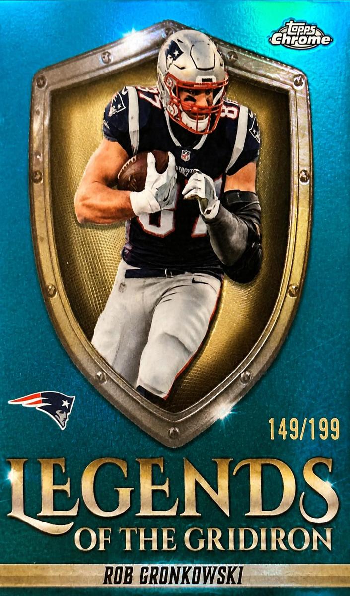 2025 Topps Chrome Football Aqua Refractor Rob Gronkowski #LOG-29