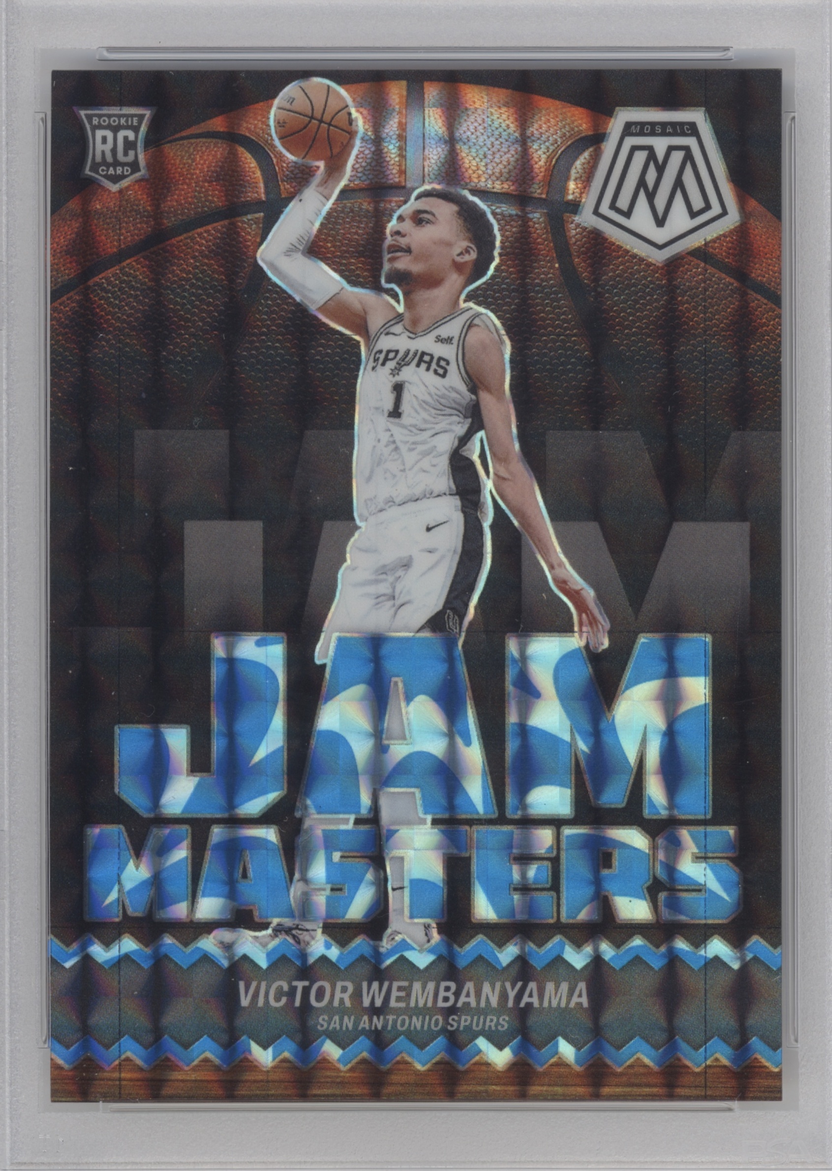 2023 Panini Mosaic Basketball Reactive Blue Victor Wembanyama #3 PSA 9