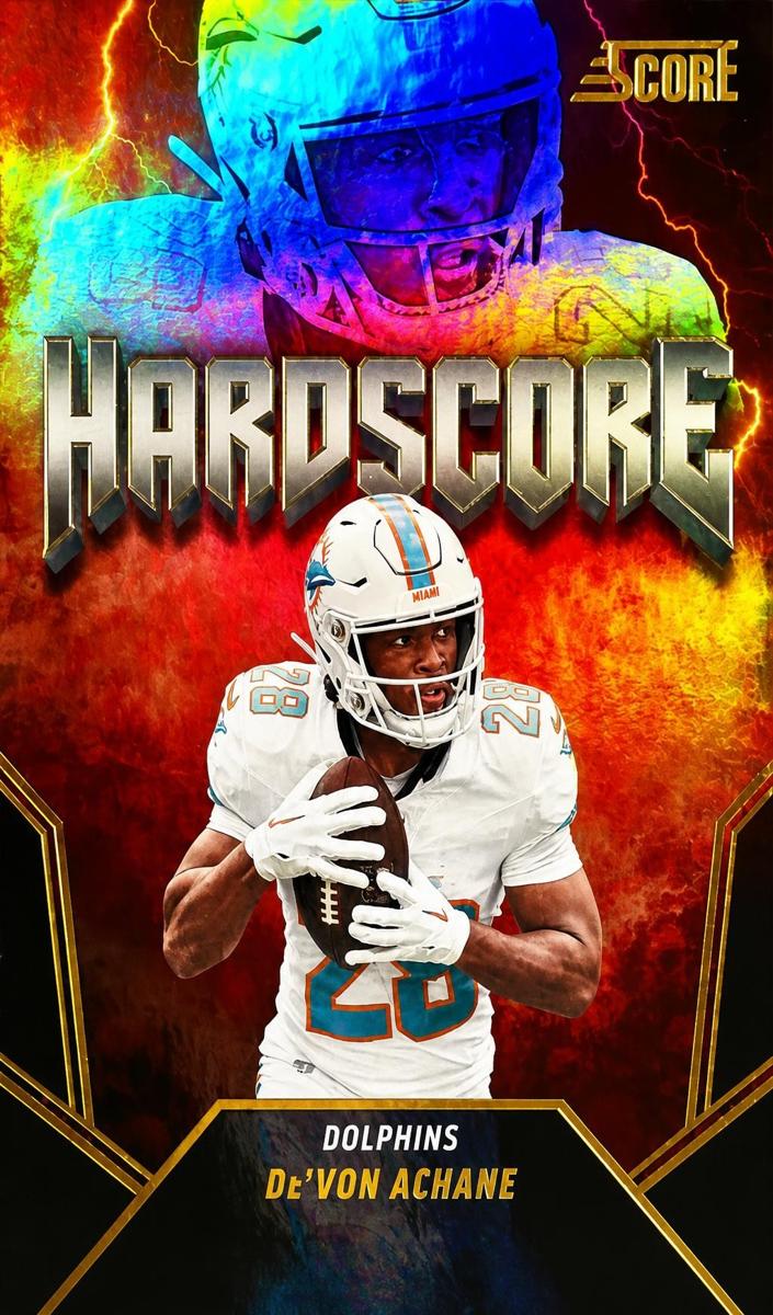 2024 Panini Score Football De'Von Achane #HS-DAE