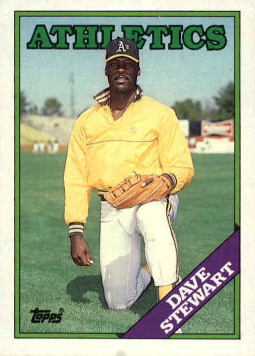 1988 Topps Baseball Dave Stewart #476