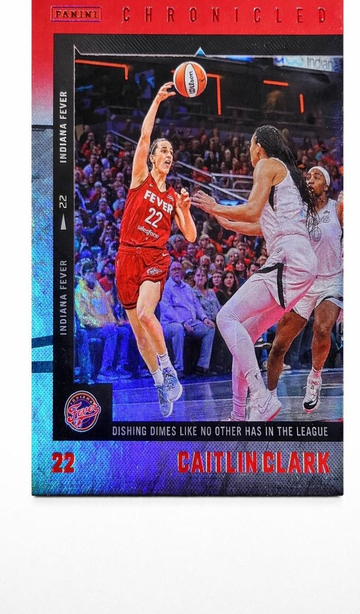 2025 Panini Caitlin Clark Chronicled Basketball Red Cracked Ice Caitlin Clark #11