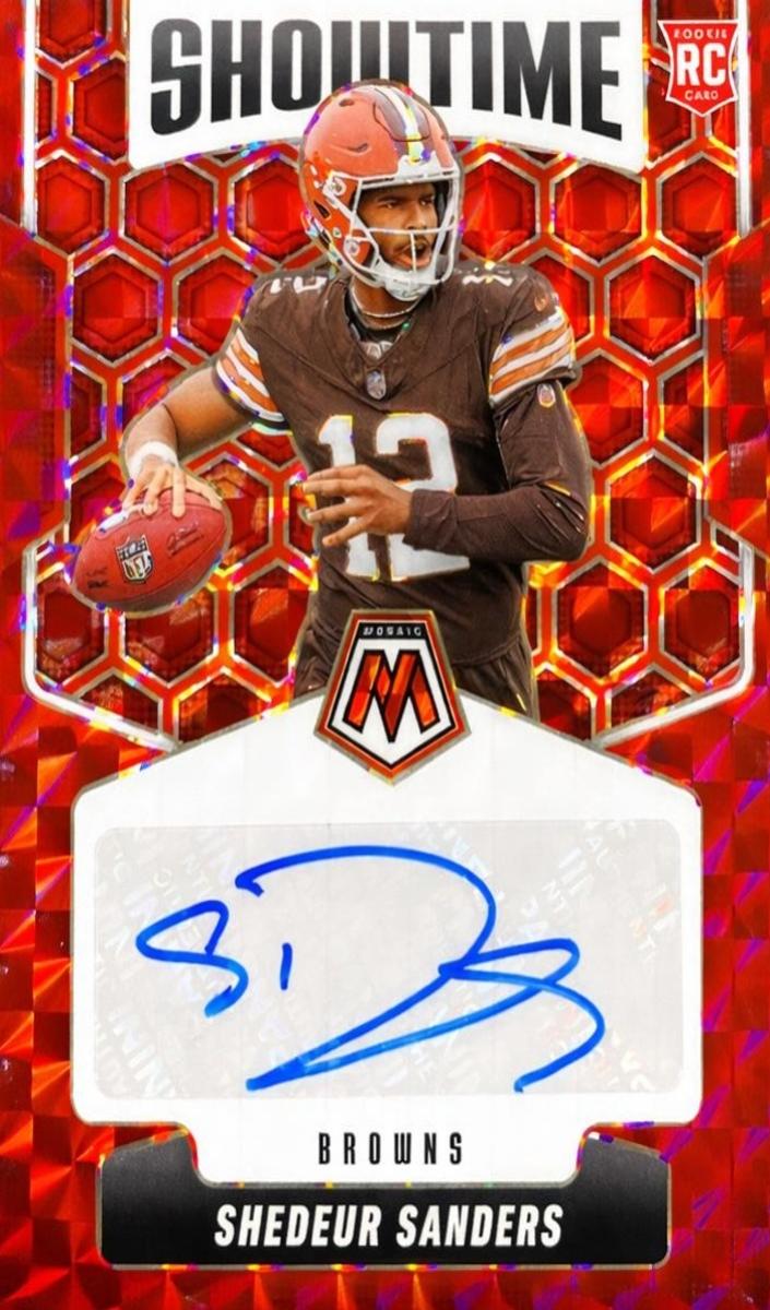 2025 Panini Mosaic Football Red Shedeur Sanders #SOS-SSA