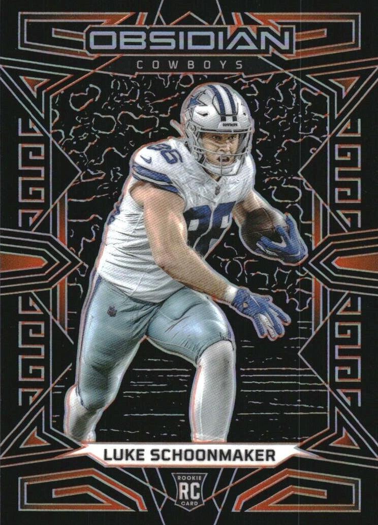 2023 Panini Obsidian Football Electric Etch Orange Luke Schoonmaker #123