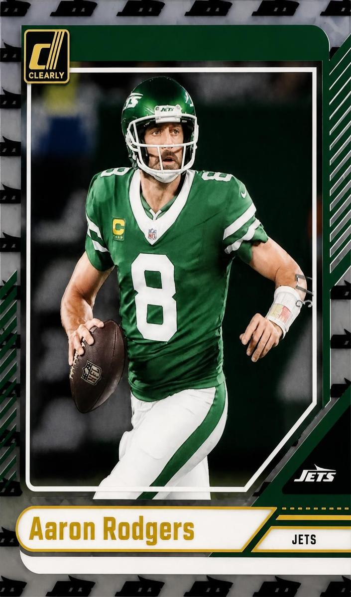 2024 Panini Clearly Donruss Football Team Logos Aaron Rodgers #40