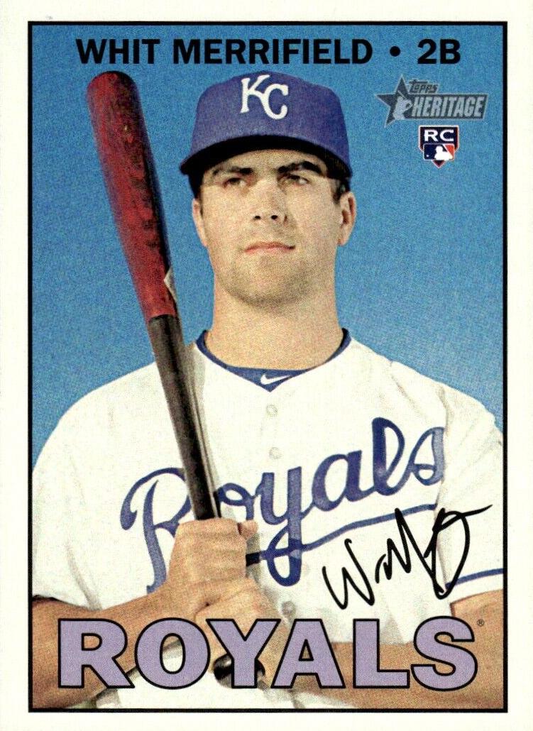 2016 Topps Heritage Baseball Whit Merrifield #683 PSA 9