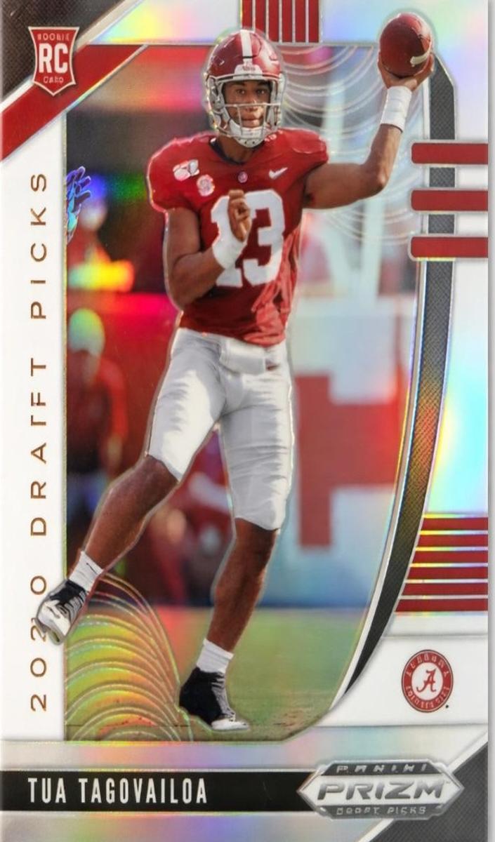 2020 Panini Prizm Draft Picks Football Silver Prizm Tua Tagovailoa #101