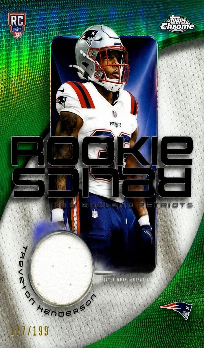 2025 Topps Chrome Football Green Refractor TreVeyon Henderson #RR-TH