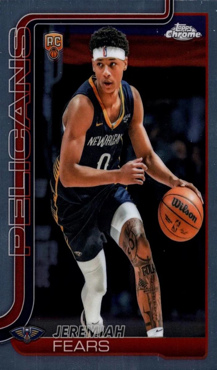 2025 Topps Chrome Basketball Jeremiah Fears #257 PSA 9