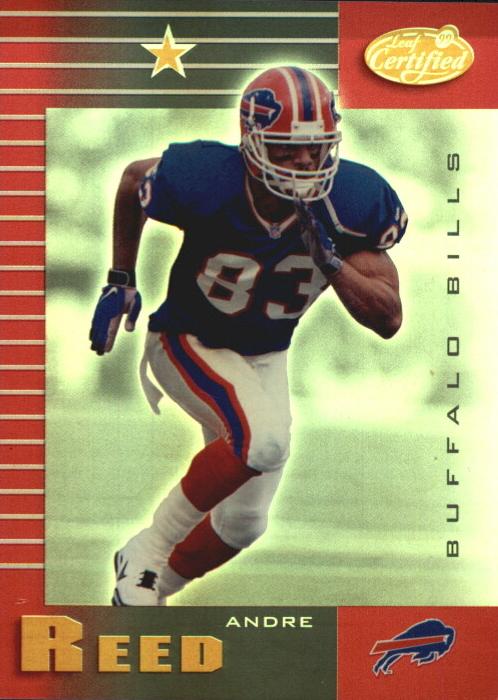 1999 Leaf Certified Football Mirror Red Andre Reed #13