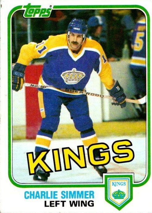 1981 Topps Hockey Charlie Simmer #35