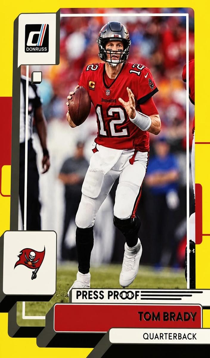 2022 Panini Donruss Football Press Proof Yellow Tom Brady #255