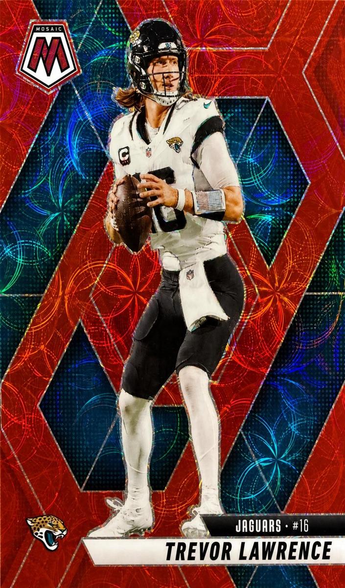 2025 Panini Mosaic Football Red Scope Trevor Lawrence #183