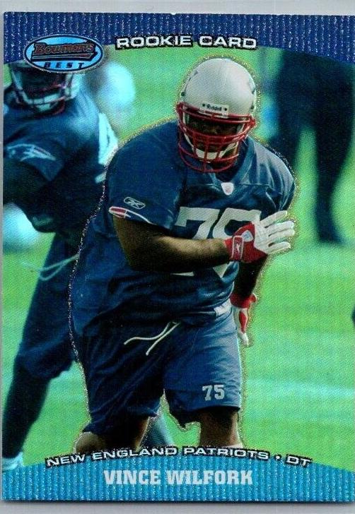 2004 Bowman's Best Football Vince Wilfork #87 PSA 9