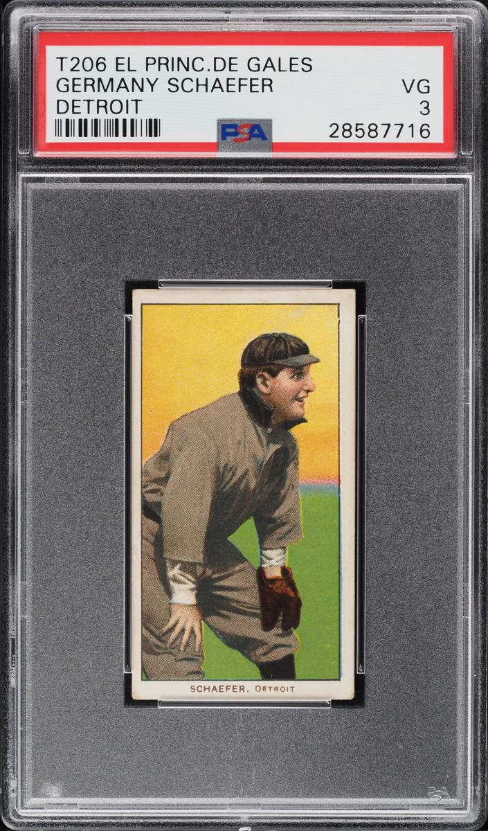 1909-11 T206 Baseball Detroit Germany Schaefer #NNO
