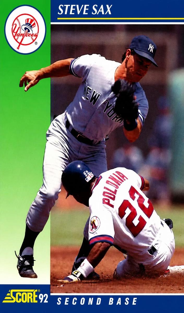 1992 Score Baseball Steve Sax #475