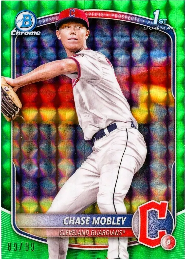 2025 Bowman Chrome Prospects Baseball Green Geometric Chase Mobley #BCP-56