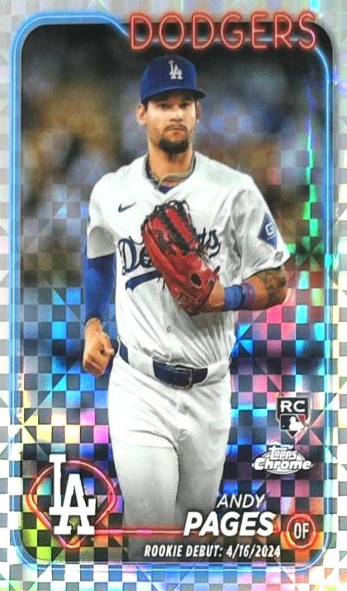 2024 Topps Chrome Update Baseball X-Fractor Andy Pages #USC186 PSA 10