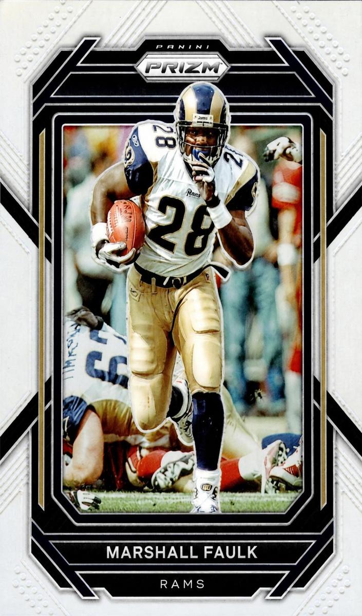 2022 Panini Prizm Football Silver Marshall Faulk #167 PSA 9