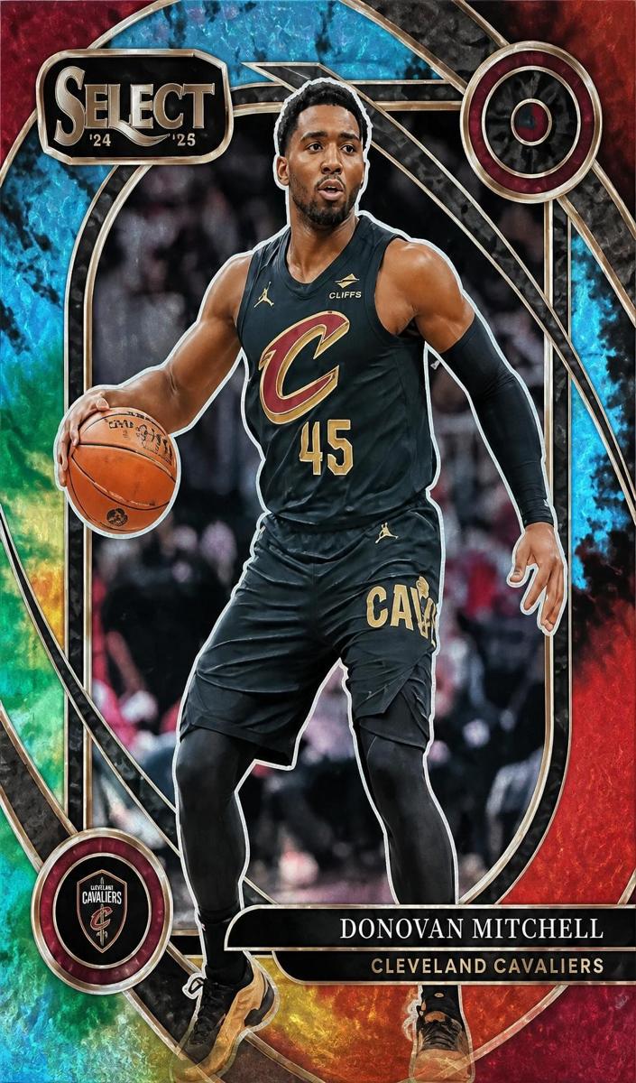 2024 Panini Select Basketball Tie-Dye Donovan Mitchell #261 PSA 9