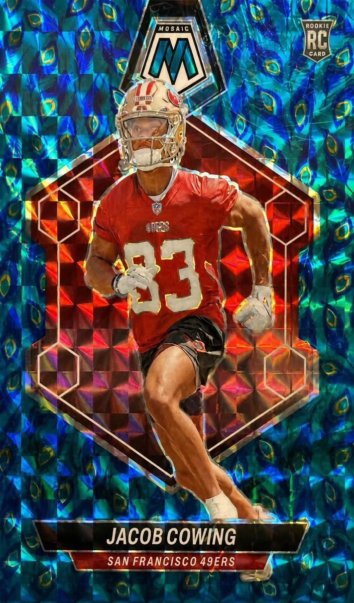 2024 Panini Mosaic Football Choice Peacock Jacob Cowing #390