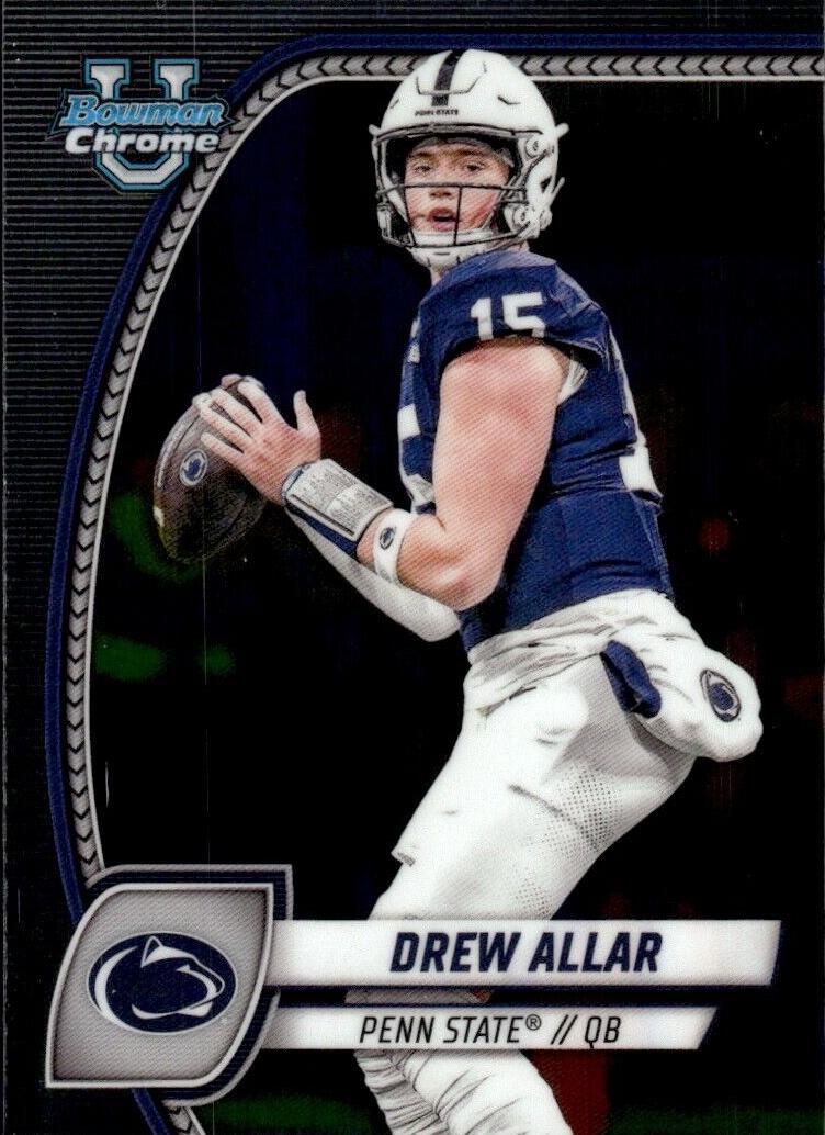 2024 Bowman Chrome University Football Drew Allar #4 PSA 6