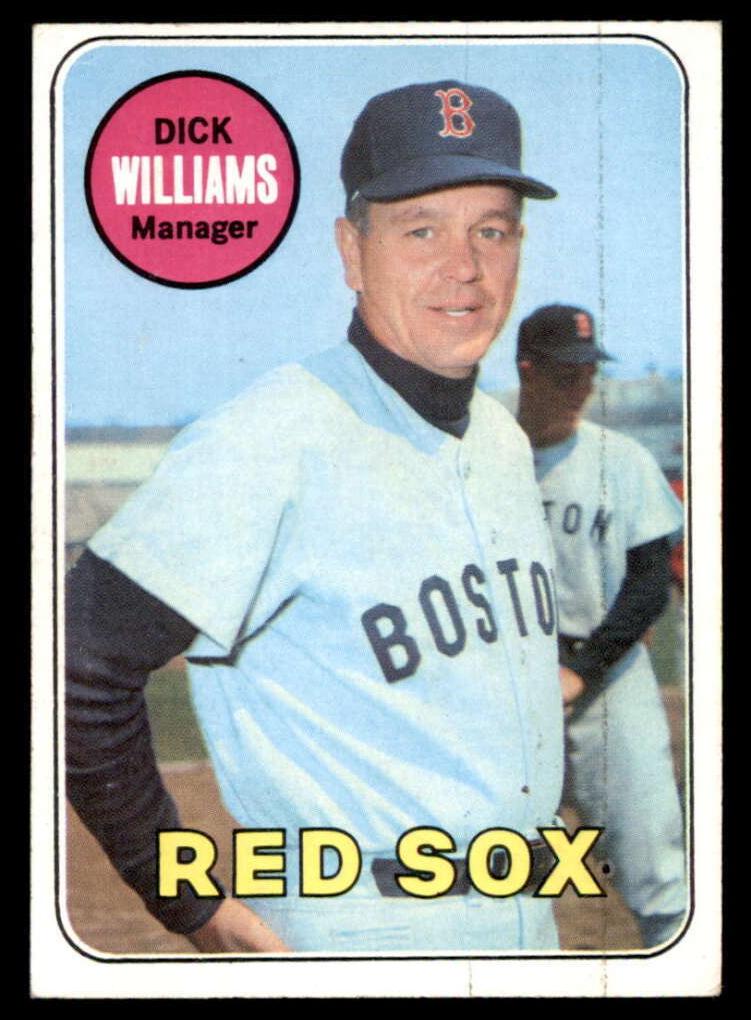 1969 Topps Baseball Dick Williams #349 PSA 8