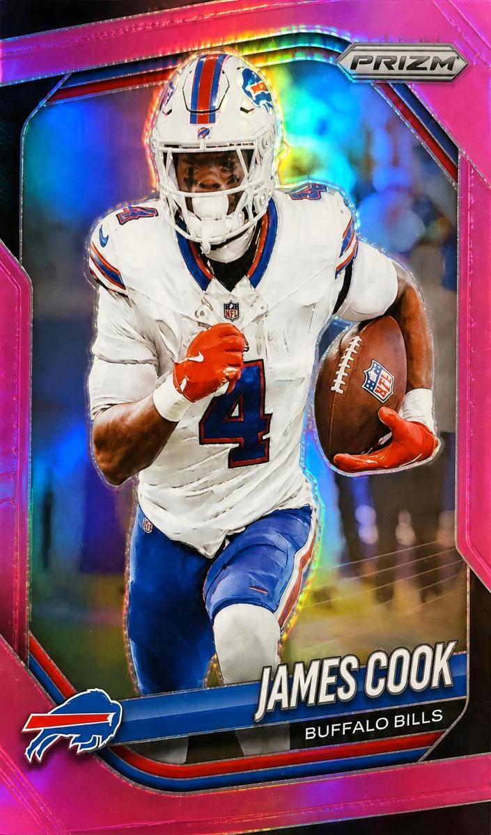 2025 Panini Prizm Football Pink James Cook #27