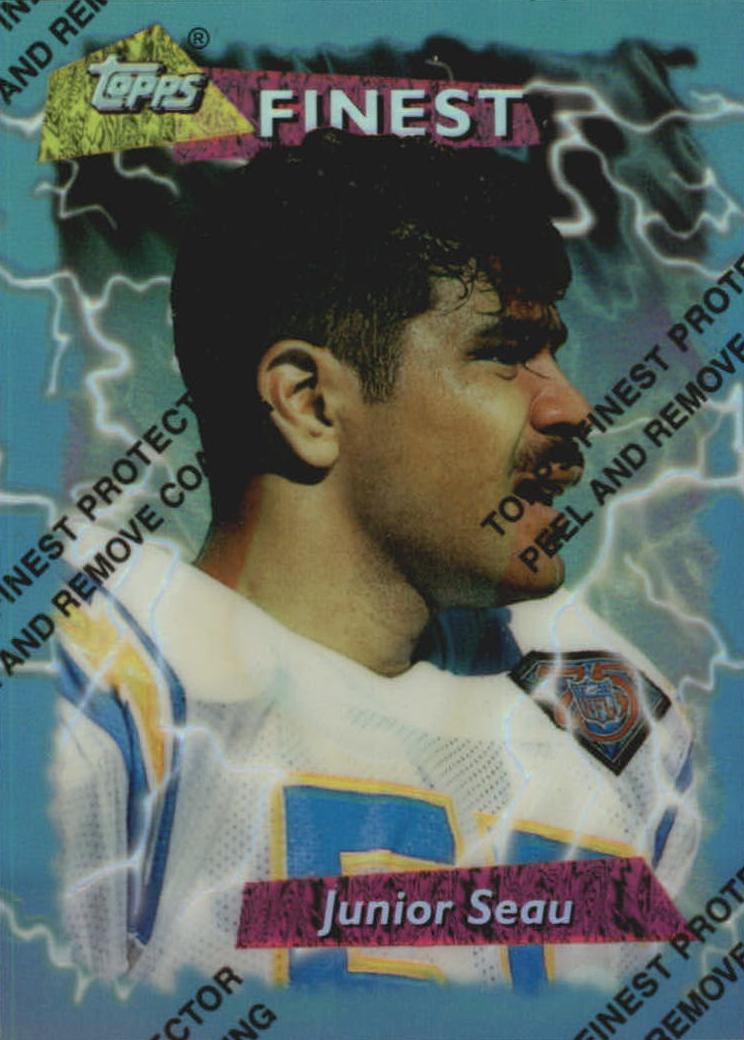 1995 Topps Finest Football Junior Seau #255