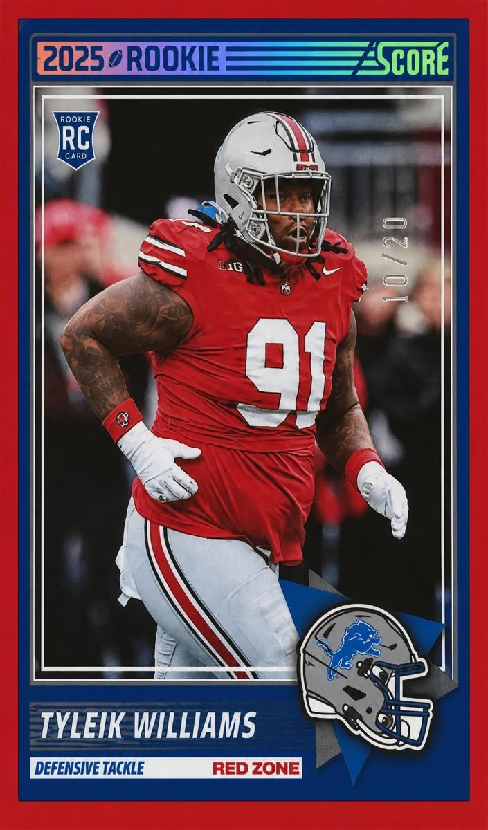 2025 Panini Score Football Red Zone Tyleik Williams #85