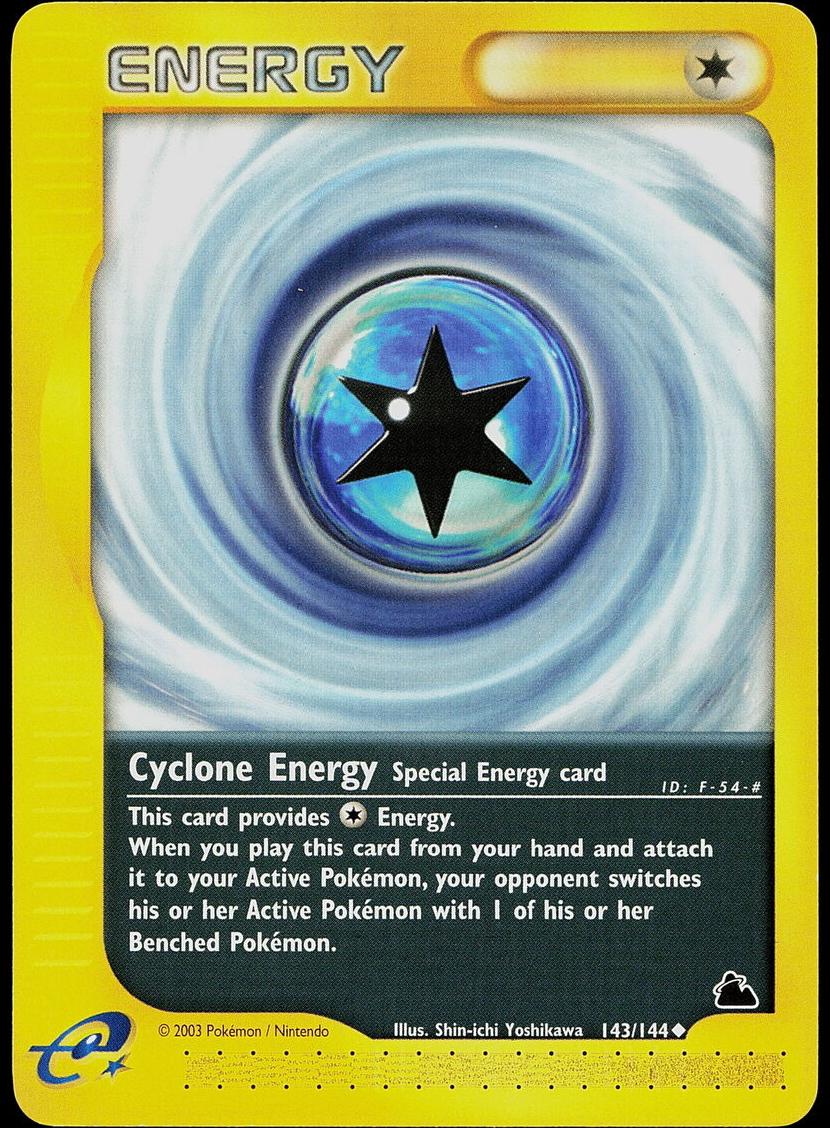 2003 Pokemon Skyridge Cyclone Energy #143 PSA 9