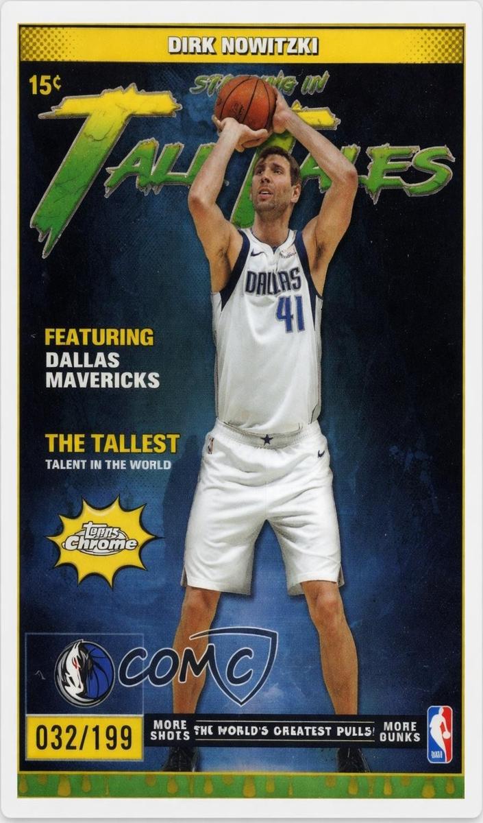 2025 Topps Chrome Basketball Aqua Refractor Dirk Nowitzki #TT-13