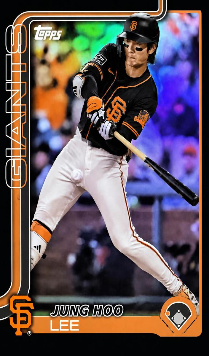 2025 Topps Baseball Black Holo Foil Jung Hoo Lee #277