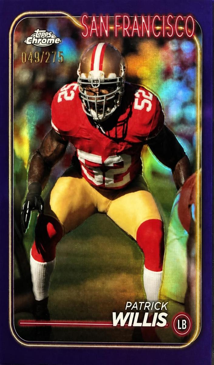 2024 Topps Chrome Football Purple Refractor Patrick Willis #180