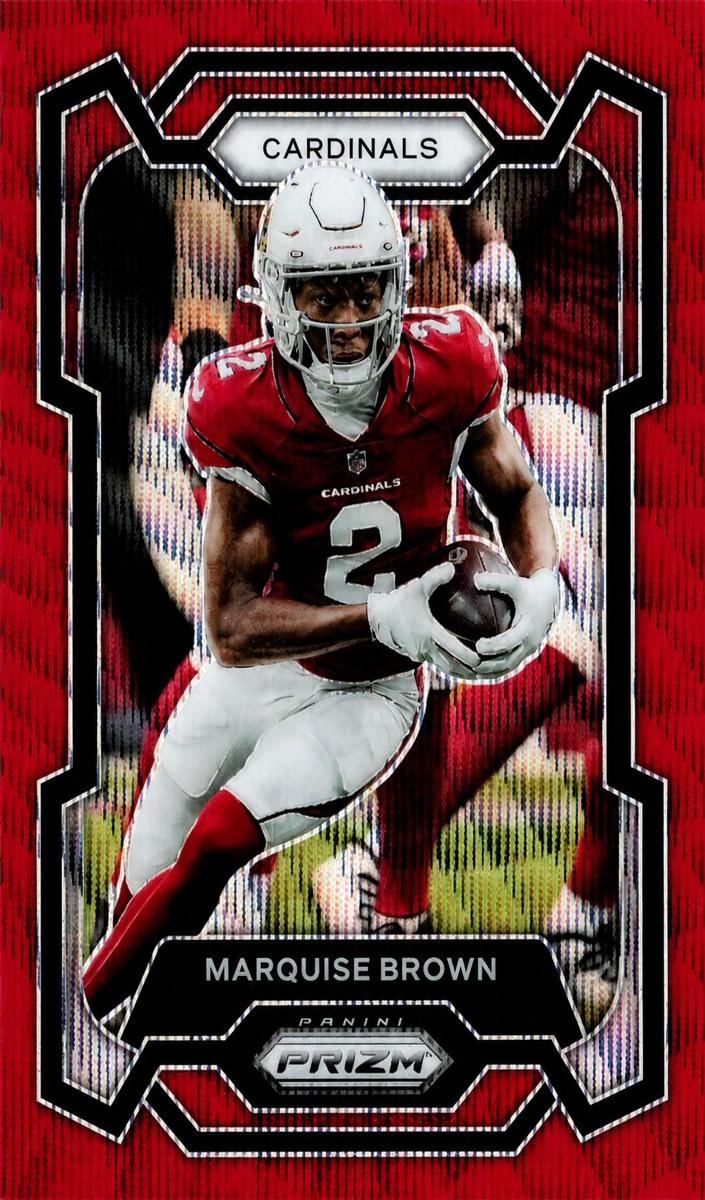 2023 Panini Prizm Football Red Wave Marquise Brown #4