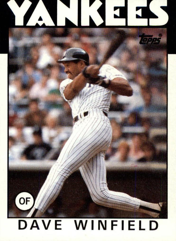 1986 Topps Baseball Dave Winfield #70 PSA 9