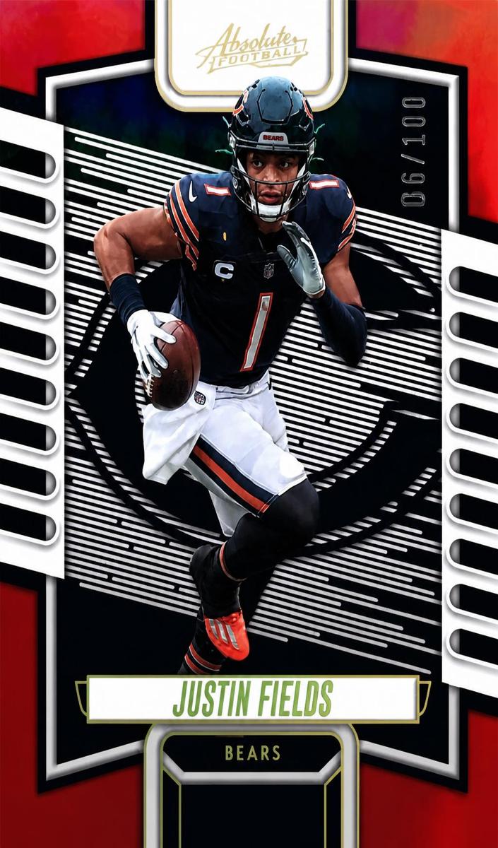 2023 Panini Absolute Football Spectrum Red Justin Fields #30