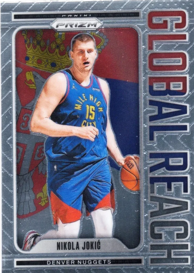2024 Panini Prizm Basketball Silver Nikola Jokic #2 PSA 8