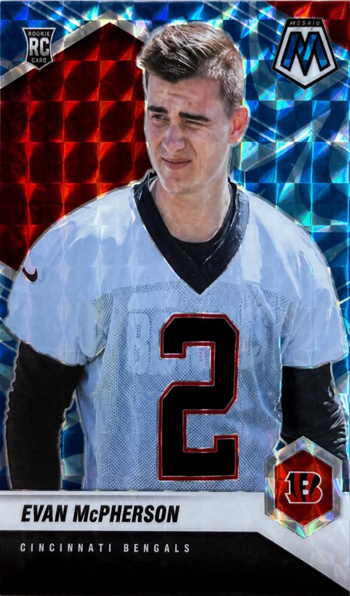2021 Panini Mosaic Football Genesis Evan McPherson #361 PSA 10
