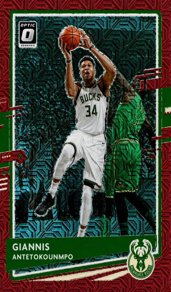 2020 Donruss Optic Basketball Red Choice Giannis Antetokounmpo #29 SGC 9.5